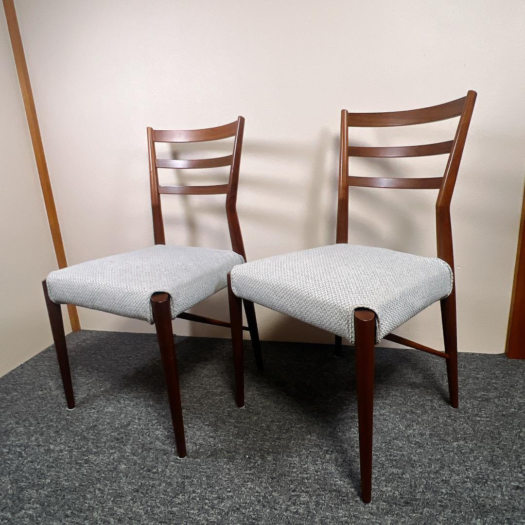 【美品】飛騨の家具 日進木工 グロウ 北欧風ナチュラルダイニングチェア2脚