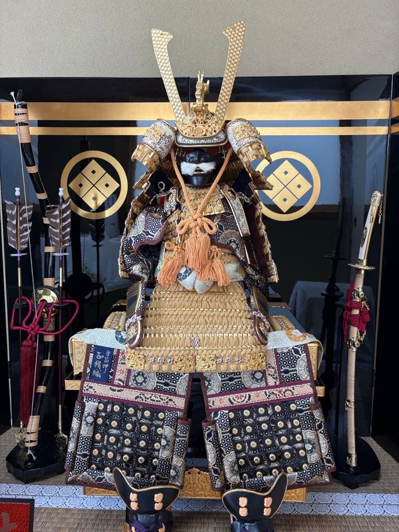 美品 鈴甲子雄山作 五月人形 1式