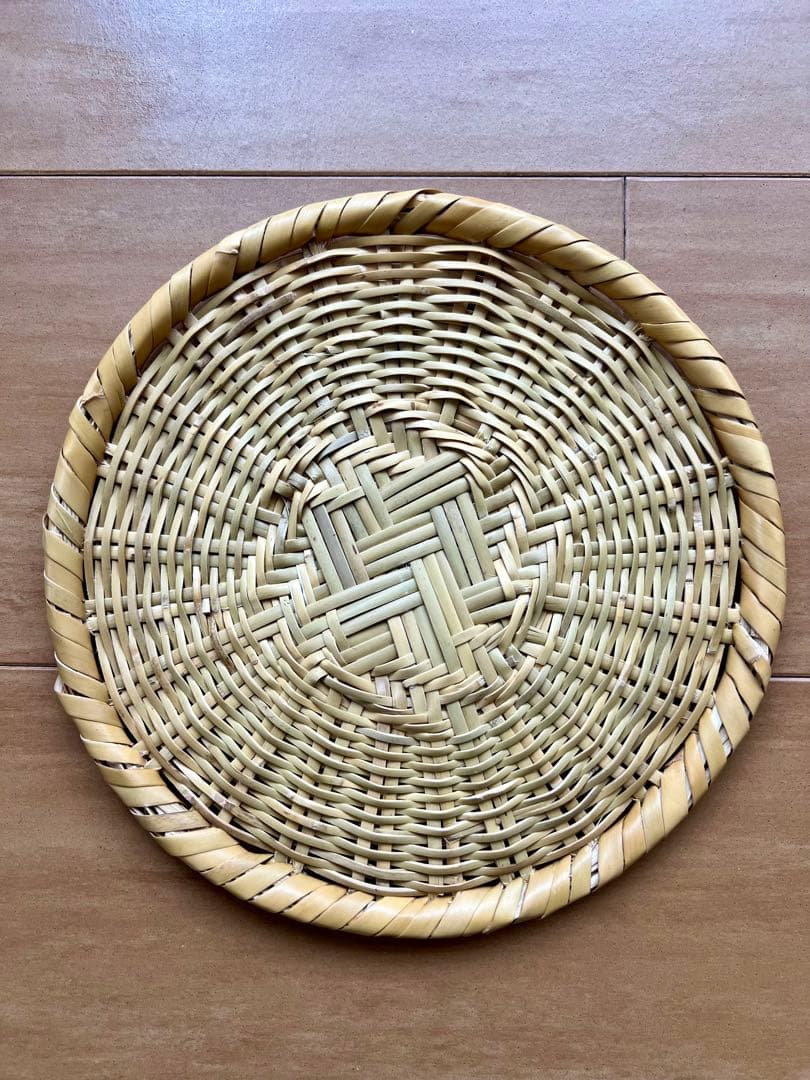 天然根曲り竹使用 戸隠ざる ７寸