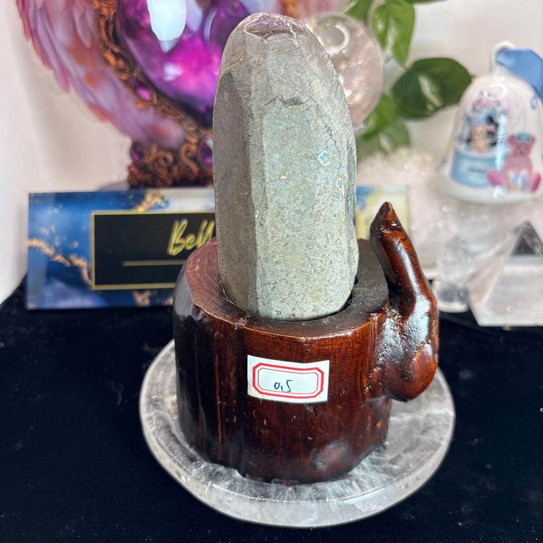 アメジストドーム♡♡カルサイト共生♡専用台座付きNo.2166