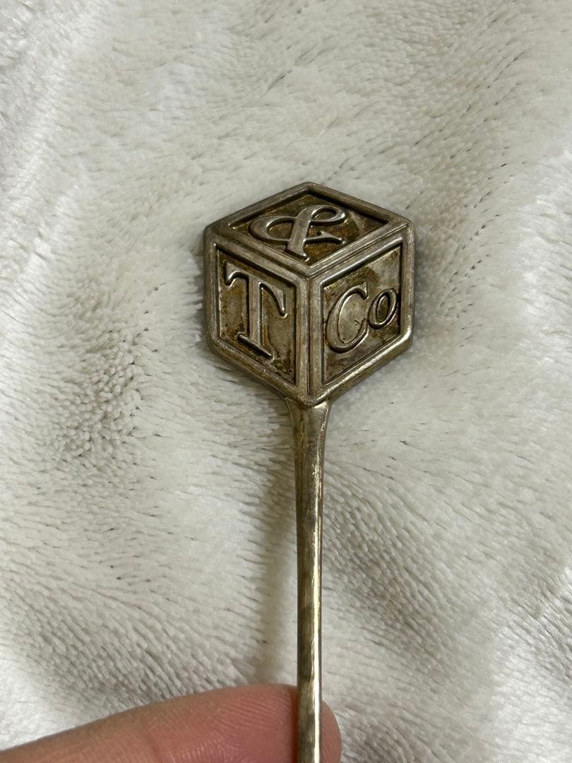 Tiffany & Co. 銀925 スプーン 立方体デザイン