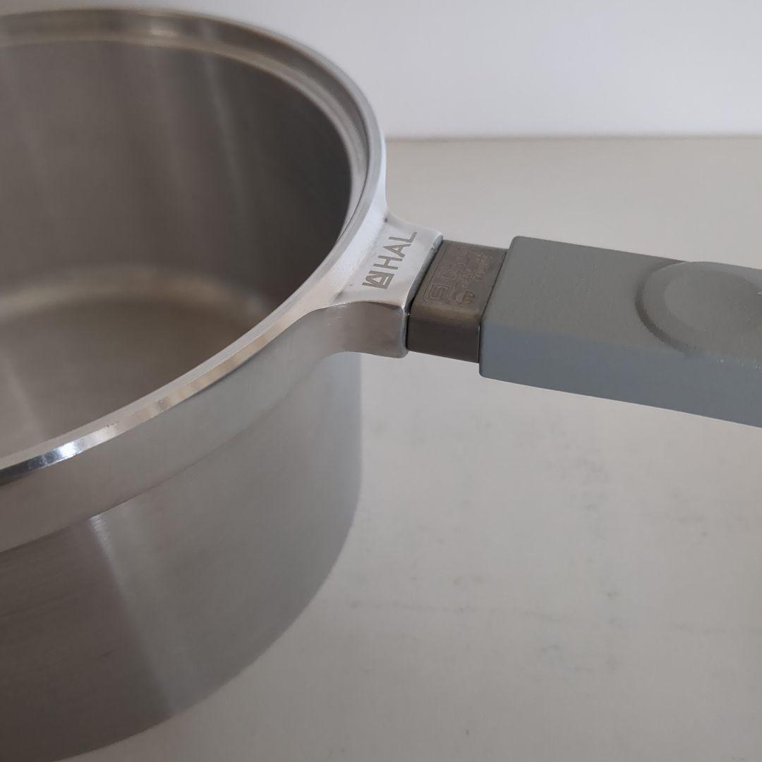 HAL 無水鍋 片手鍋　16.5cm　蓋付き　IH対応　ご飯鍋　 アルミ製