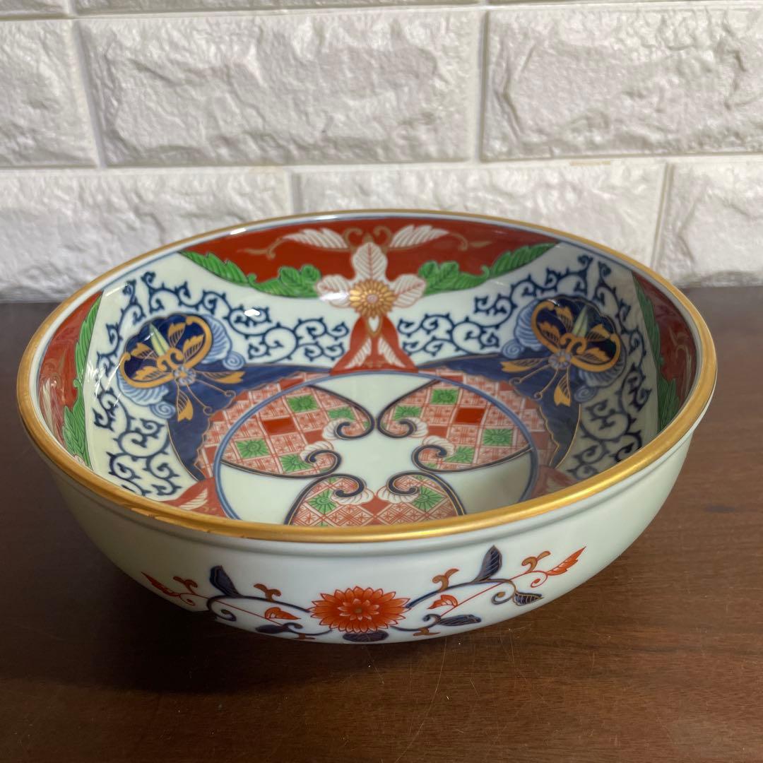 廃盤品】有田焼 其泉 盛鉢 大鉢 金彩 古伊万里 見込地紋 - メルカリ