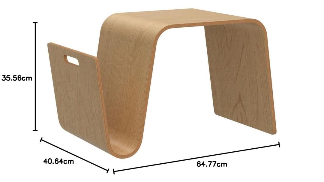 高級家具　Offi オフィ MagTable マグテーブル 木製 サイドテーブル