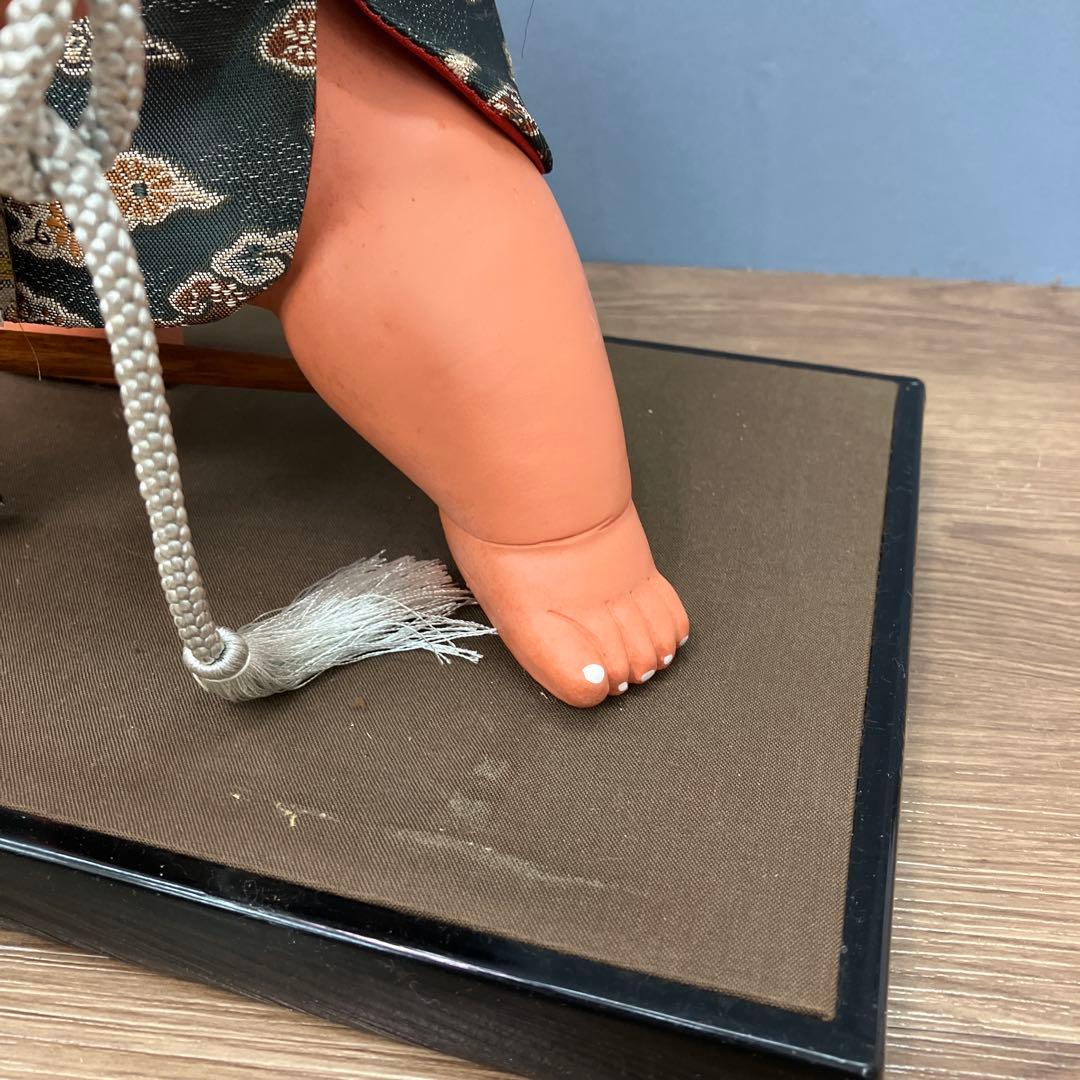 3F 昭和レトロ 五月人形 金太郎 剛健 貞峰作 ガラスケース無し 置物