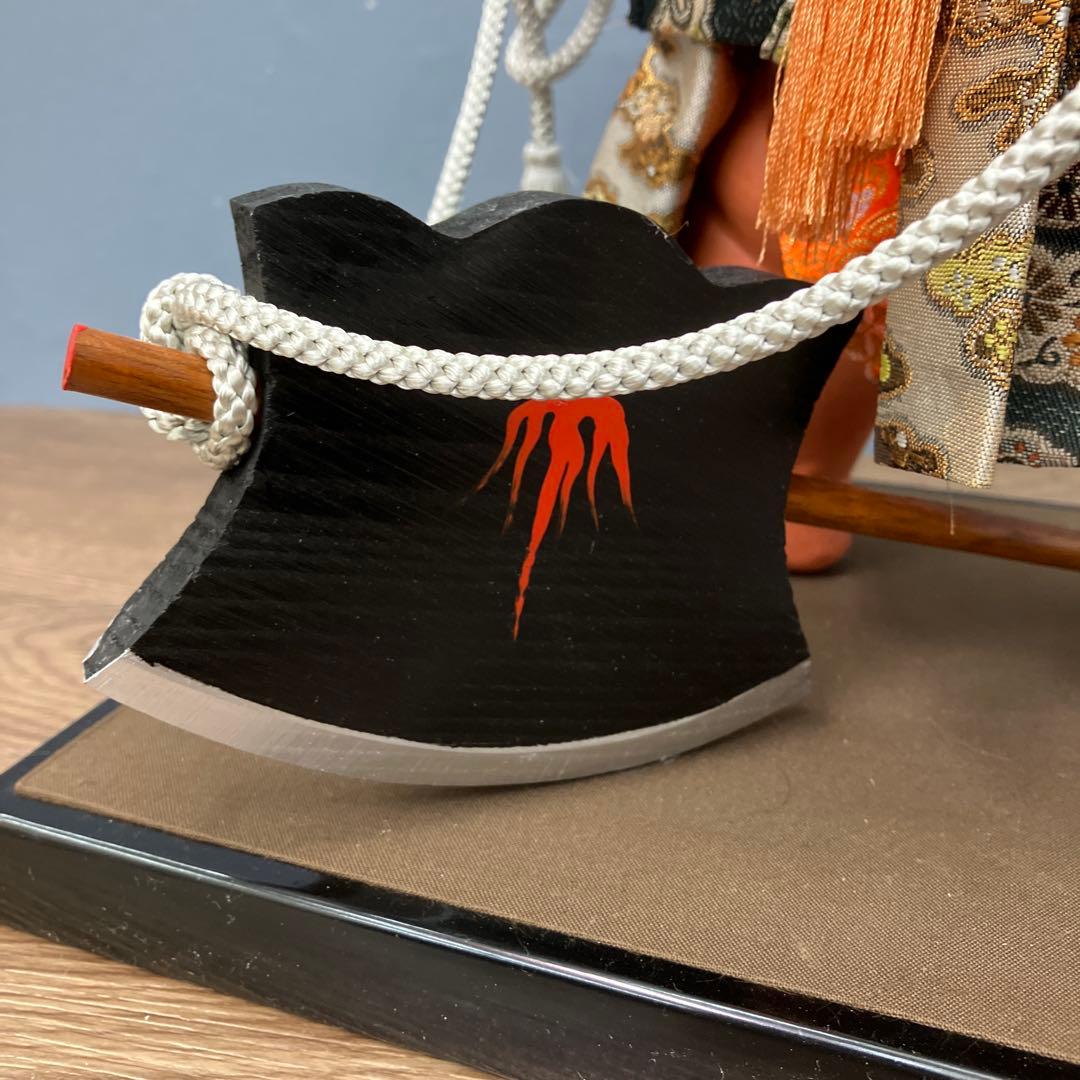 3F 昭和レトロ 五月人形 金太郎 剛健 貞峰作 ガラスケース無し 置物