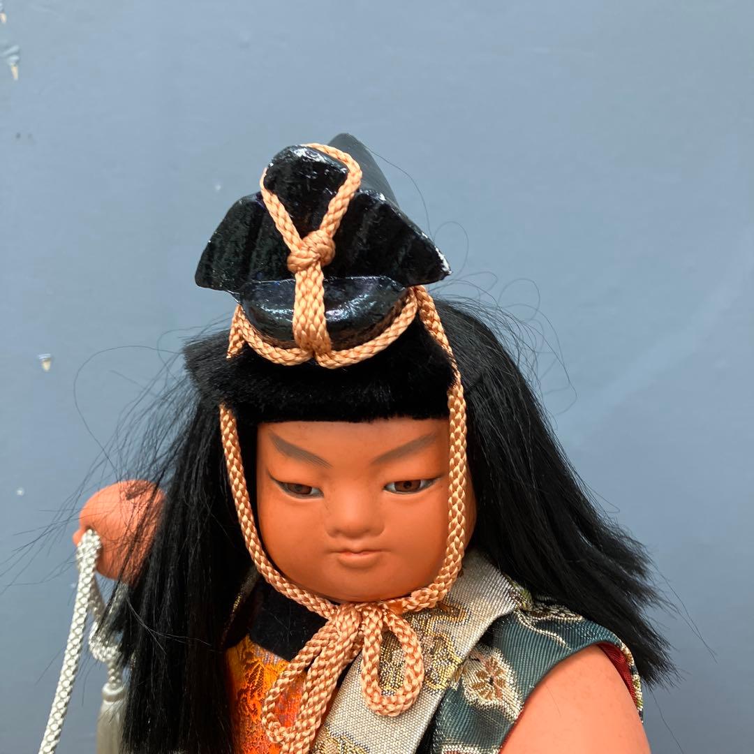 3F 昭和レトロ 五月人形 金太郎 剛健 貞峰作 ガラスケース無し 置物