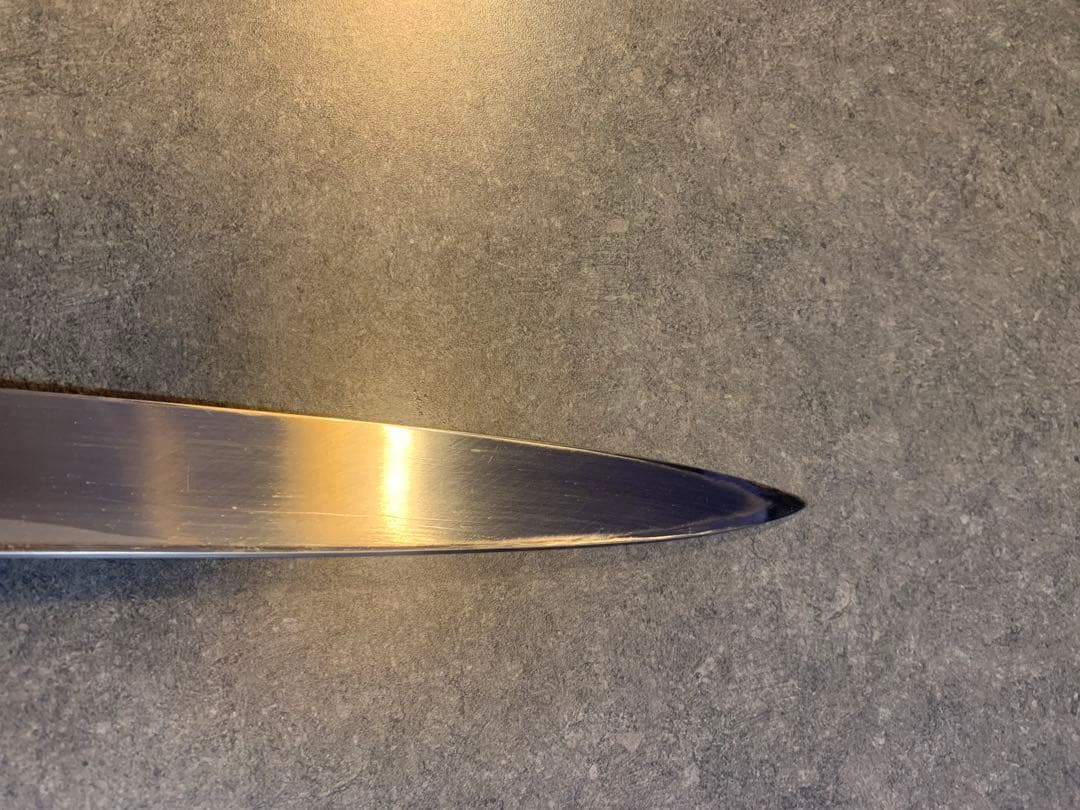 笠原刃物　重廣作　伝統工芸師　池田美和　白ニ鋼　柳刃　300ミリ