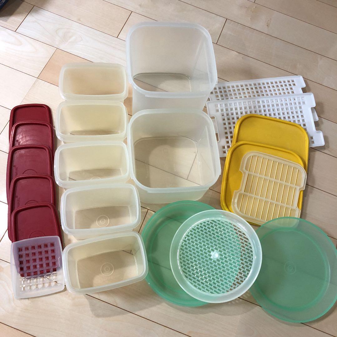 タッパーウエア 容器8点 計21点セット - メルカリ
