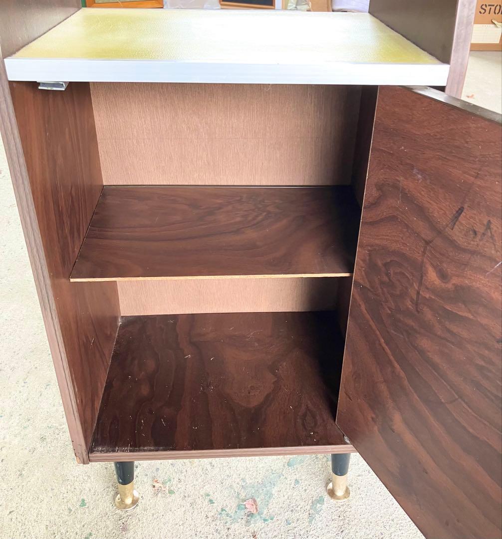 昭和レトロ　電話台　収納棚　サイドラック　チェスト　アンティーク