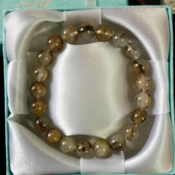 ★特選一石④★お守り♦【メノウデンドリッククォーツ原石♣ブレスレット♠】P付♥