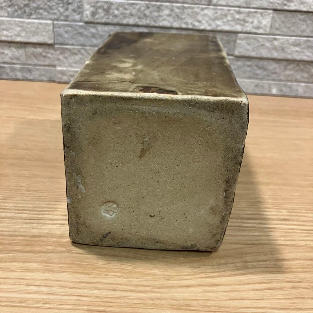 ビンテージ民藝】濱田庄司 柿釉きび文角瓶/益子焼 - メルカリ