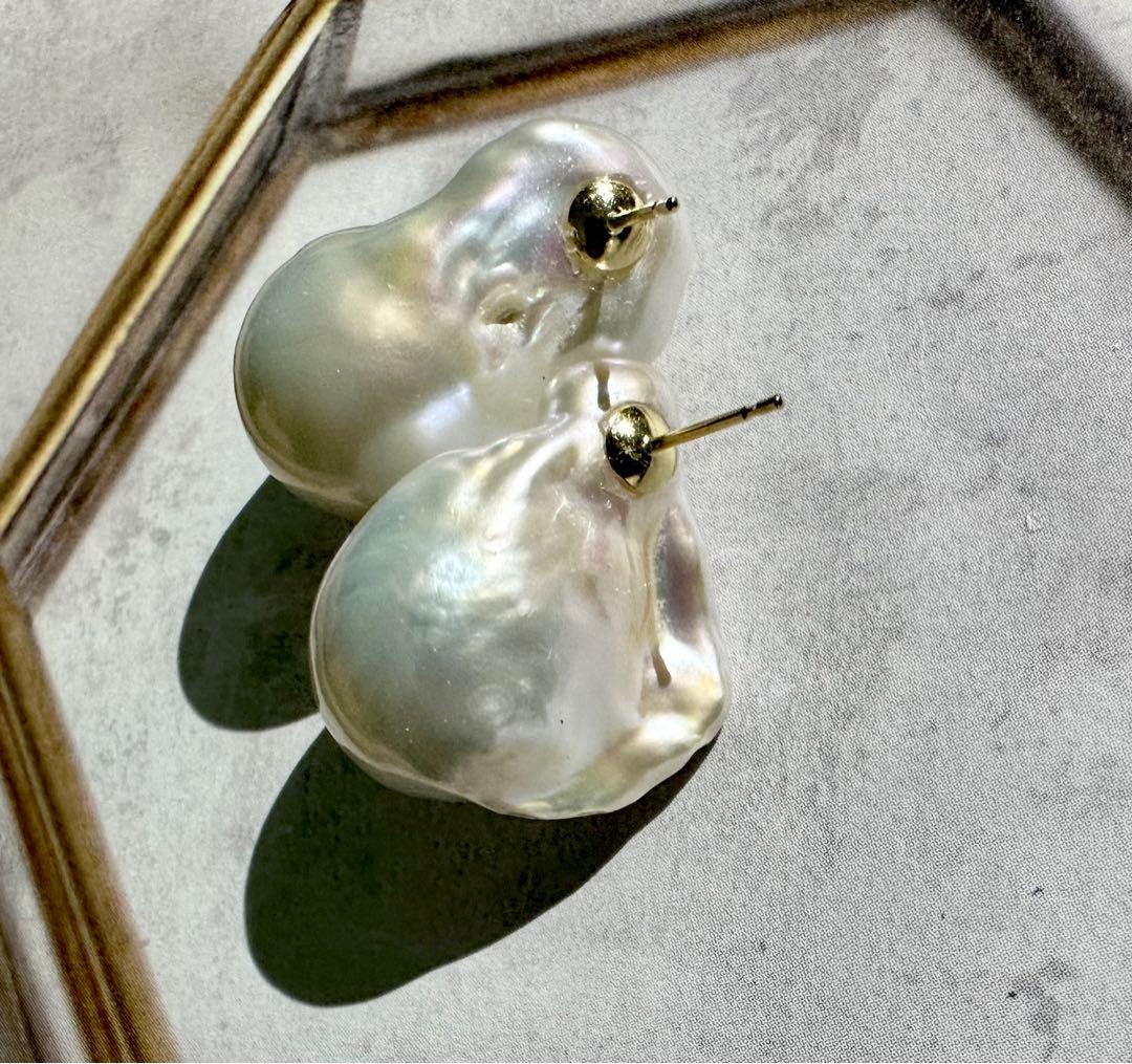 k14  バロック（オイスター）　直結ピアス