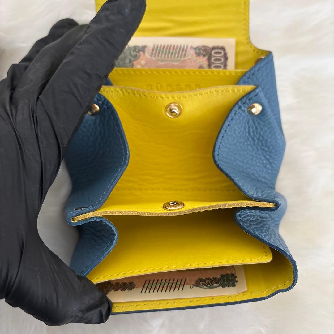 DOOON本革コンパクトなお財布モンスターあんよ付