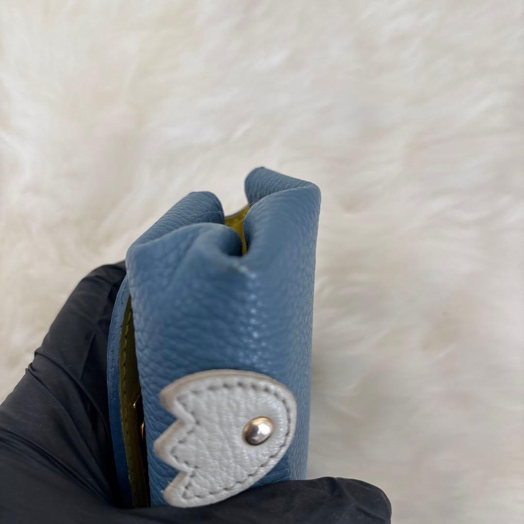 DOOON本革コンパクトなお財布モンスターあんよ付