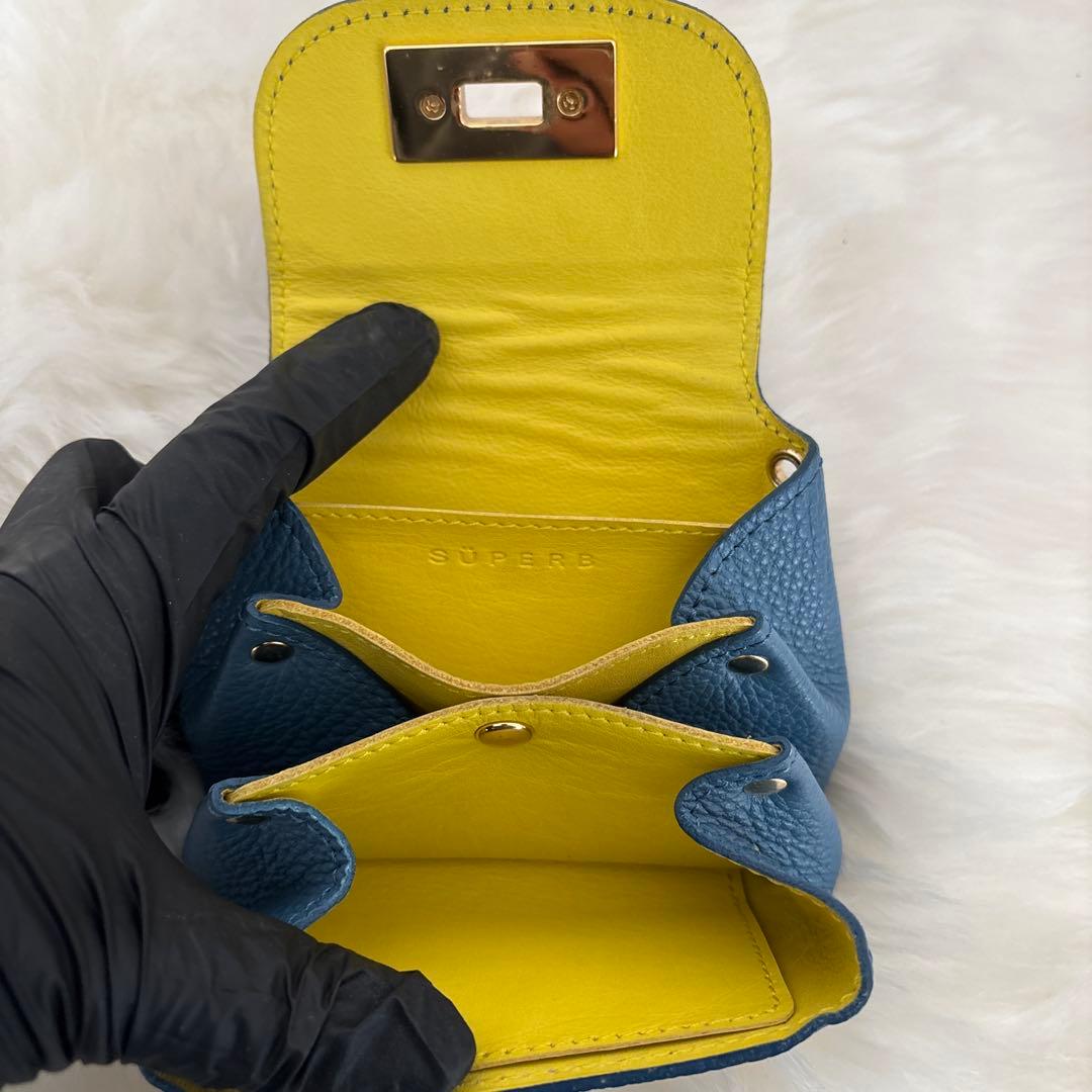 DOOON本革コンパクトなお財布モンスターあんよ付