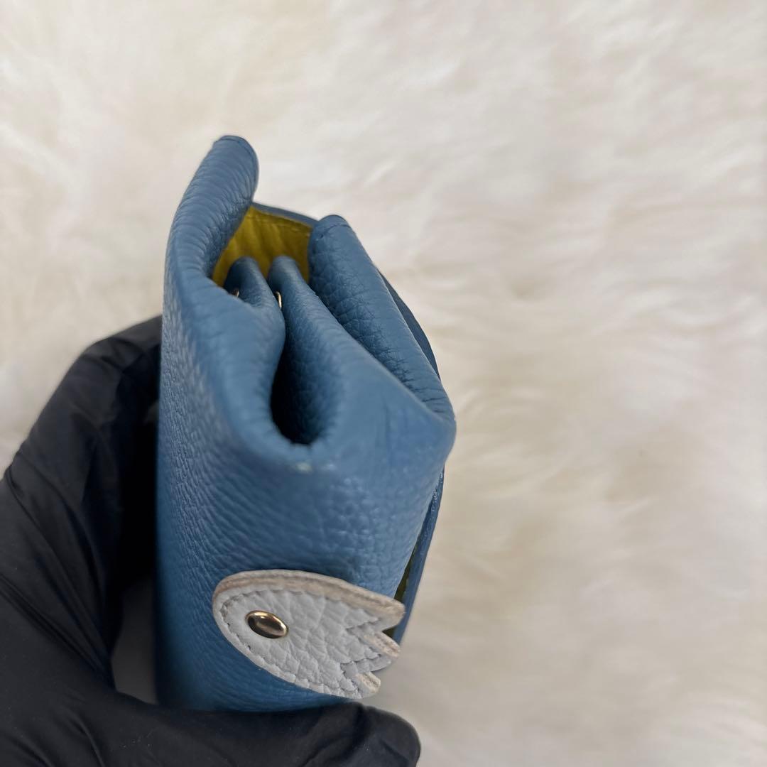 DOOON本革コンパクトなお財布モンスターあんよ付