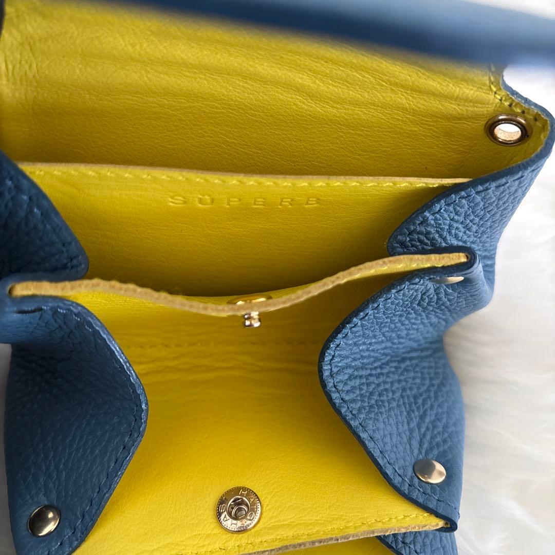 DOOON本革コンパクトなお財布モンスターあんよ付