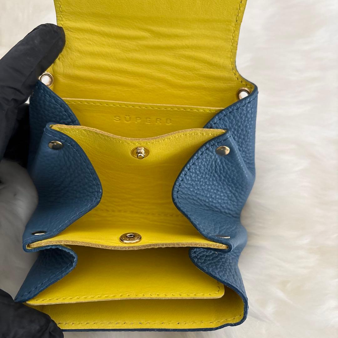 DOOON本革コンパクトなお財布モンスターあんよ付