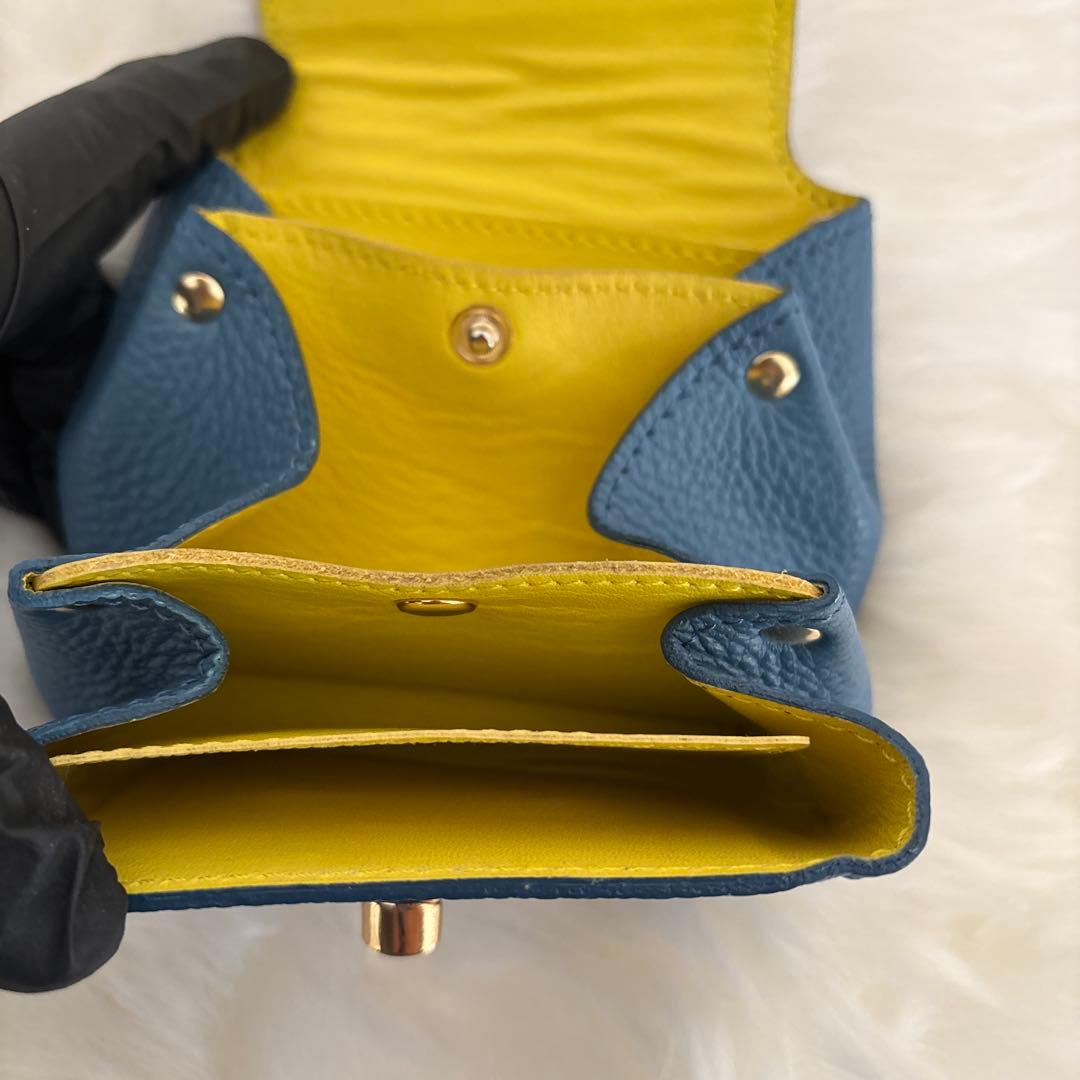 DOOON本革コンパクトなお財布モンスターあんよ付