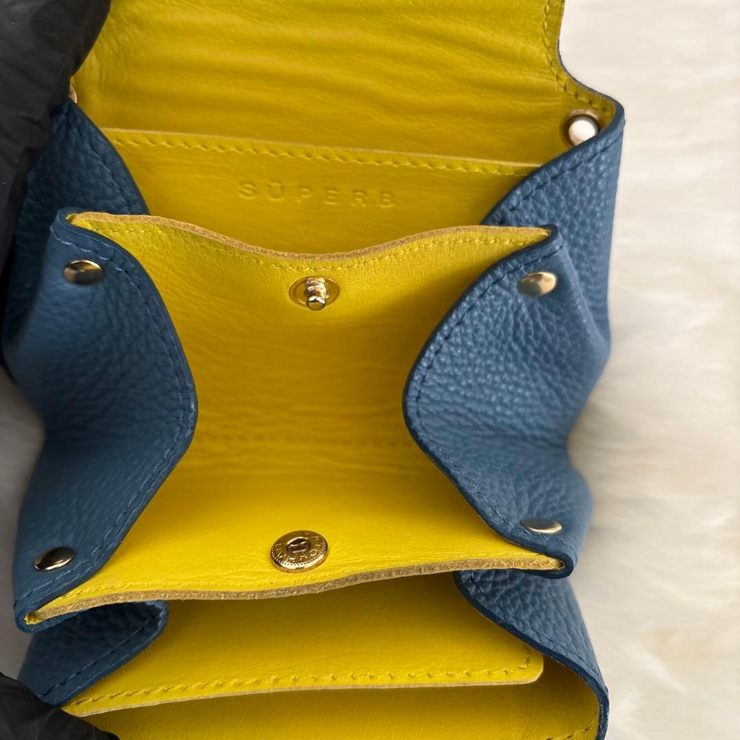 DOOON本革コンパクトなお財布モンスターあんよ付