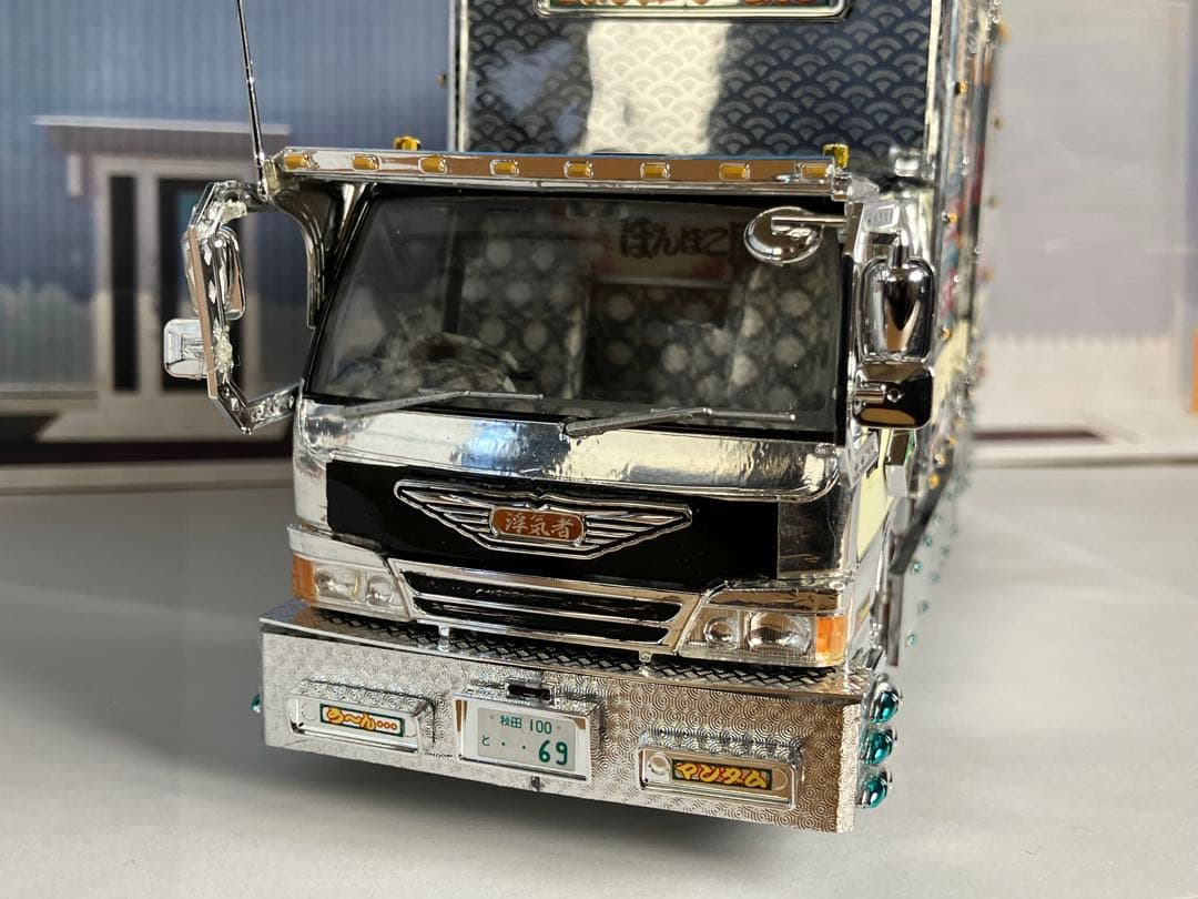 アオシマ デコトラ風神.雷神エルフ自作改造品 - メルカリ