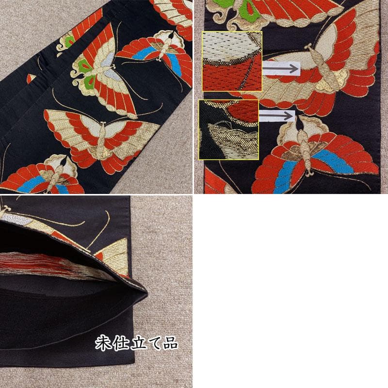 510ag40◎七五三 七歳 女児 着物&袋帯 セミアンティーク 金彩 白◎