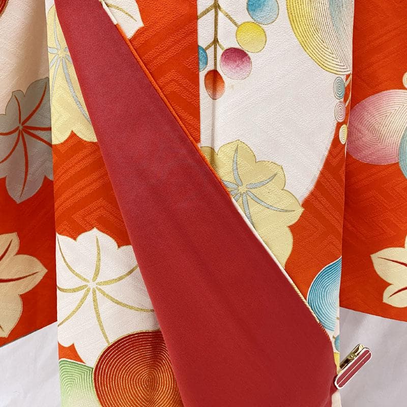 510ag40◎七五三 七歳 女児 着物&袋帯 セミアンティーク 金彩 白◎