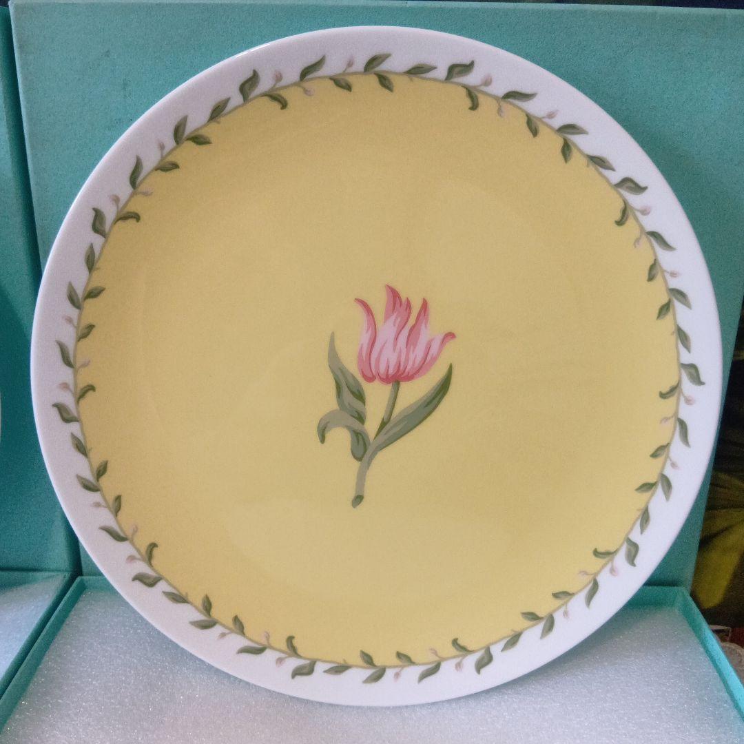 ❤Tiffany & Co.『 ピンクチューリップ』ブルー&イエロー 箱付き