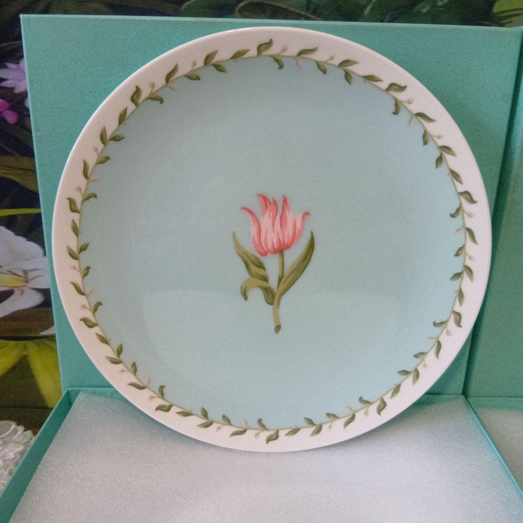 ❤Tiffany & Co.『 ピンクチューリップ』ブルー&イエロー 箱付き