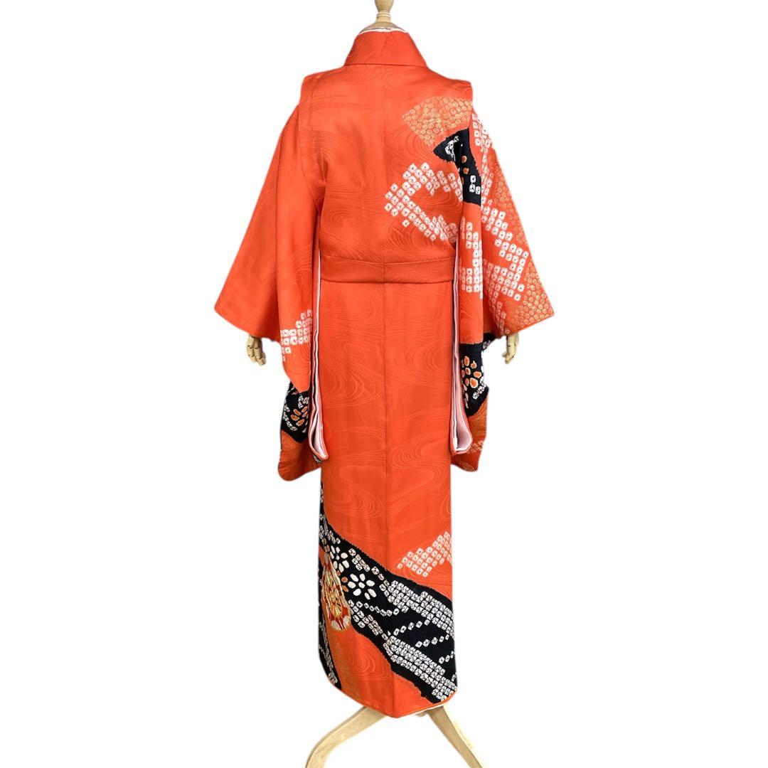 ◎mk-3118　七五三　女の子　着物・帯セット　アンティーク　12-19