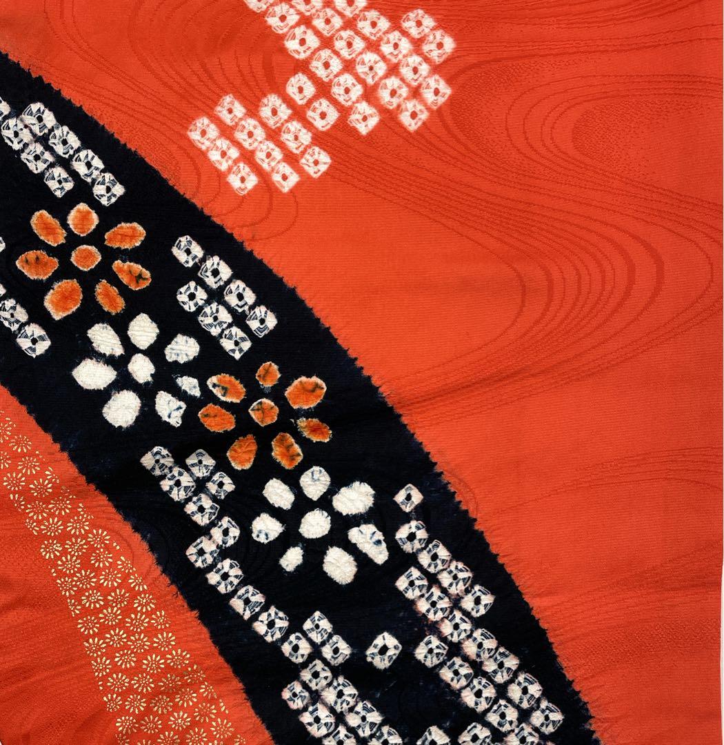 ◎mk-3118　七五三　女の子　着物・帯セット　アンティーク　12-19