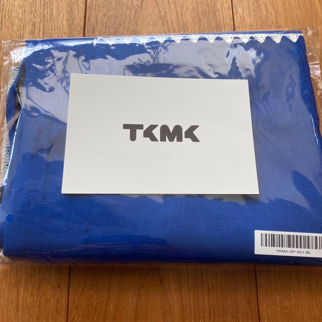 タキマキ　エプロン　ブルー