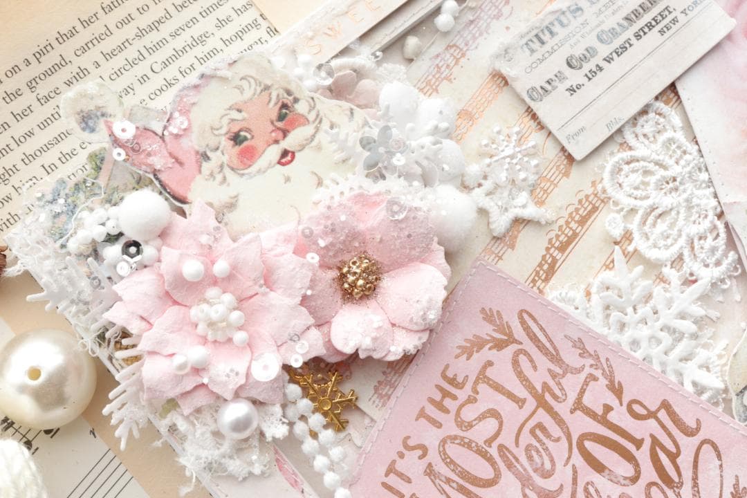 Pink Christmas フォトフレーム☃　完成品