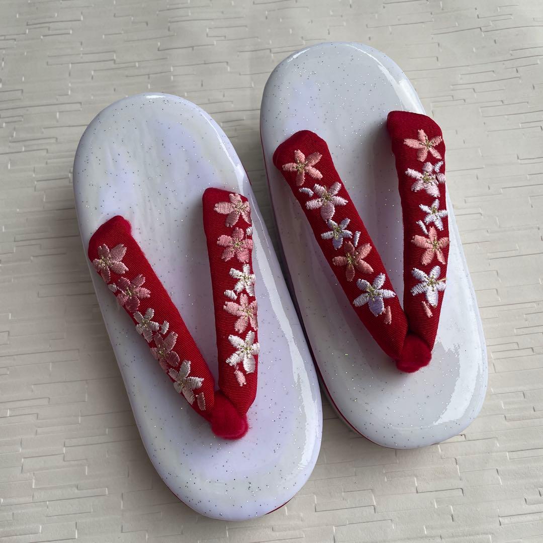 新品　七五三　着物　3歳　被服セット　フルセット　赤　ピンク