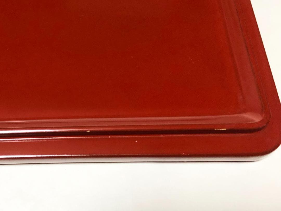 重箱 おせち 二段重 木製漆塗 朱 6.5寸 19.5cm 漆器 アウトレット②