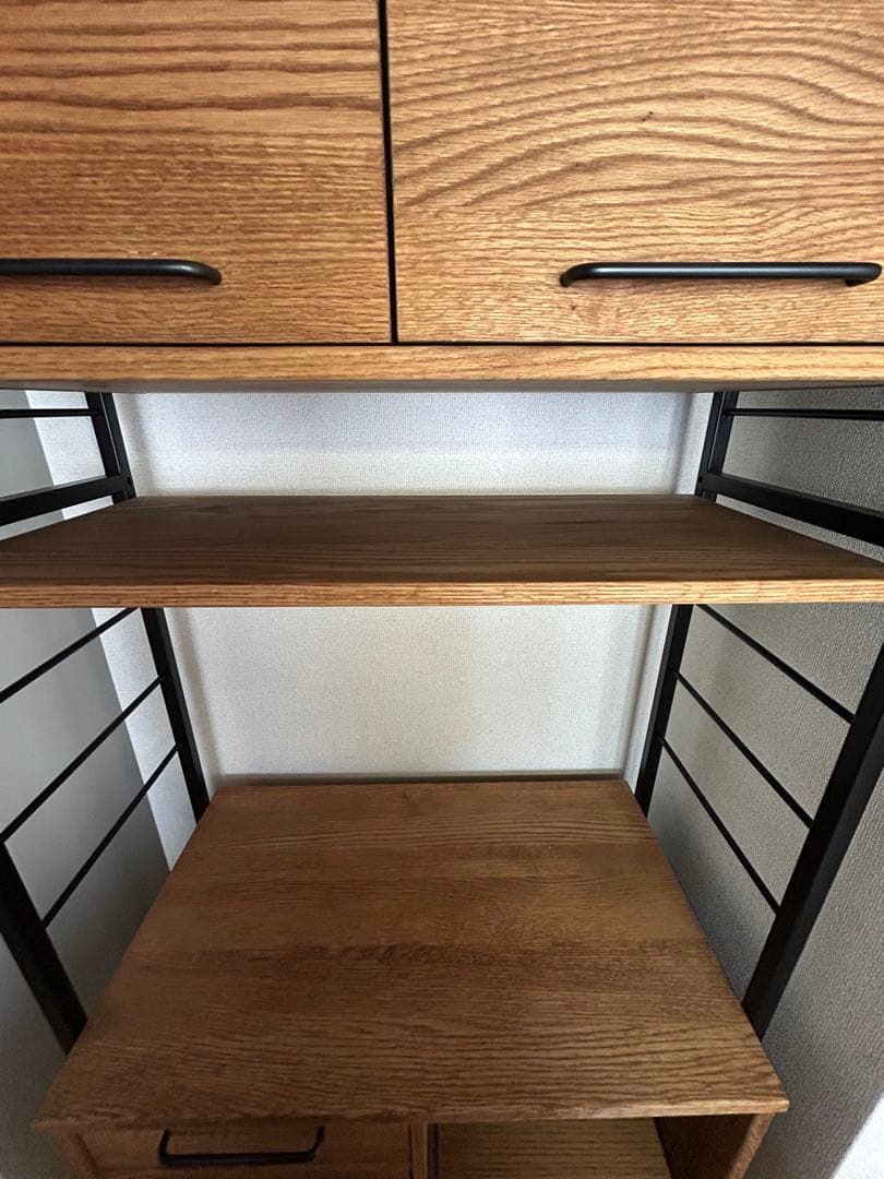 たんちゃん！！　モモナチュラル　カップボード　食器棚