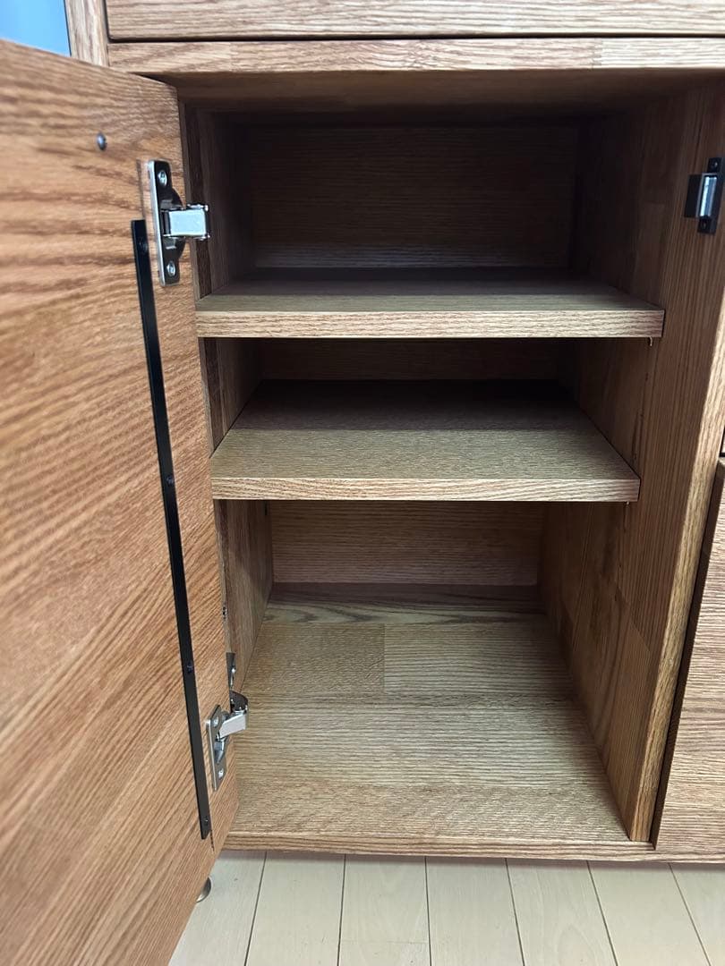 たんちゃん！！　モモナチュラル　カップボード　食器棚