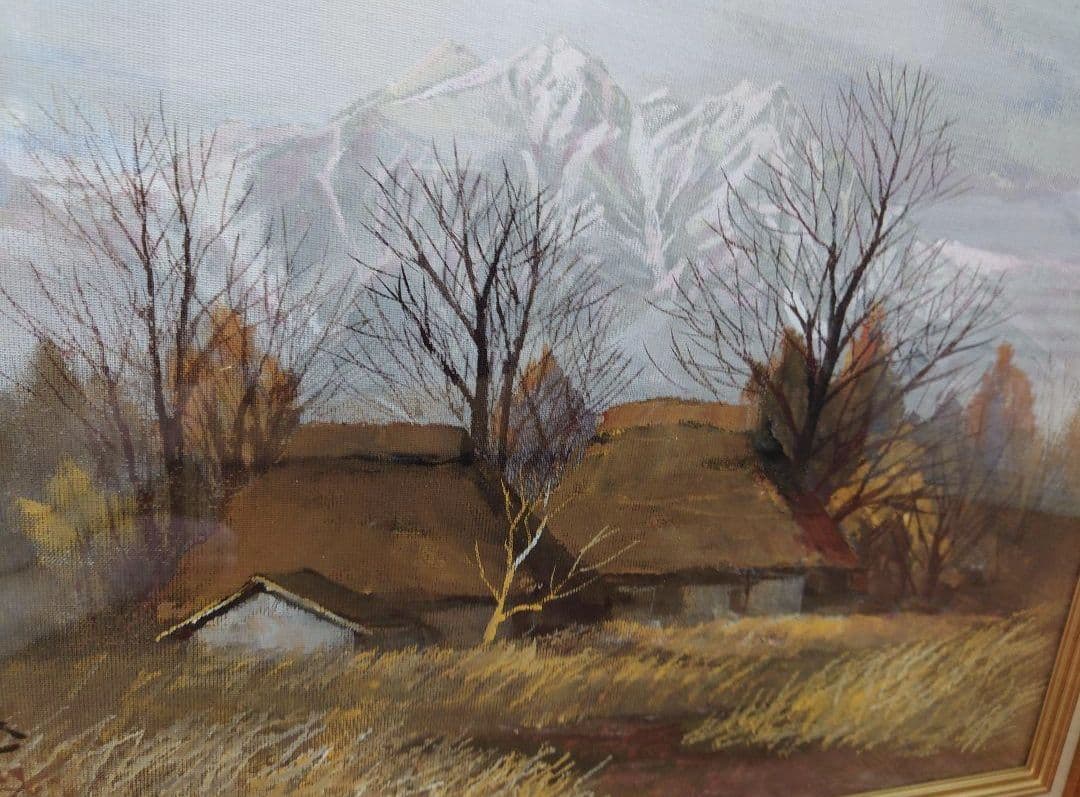 榎本 良一 （鹿島槍） 真筆水彩画 絵画 油絵 山岳 - メルカリ