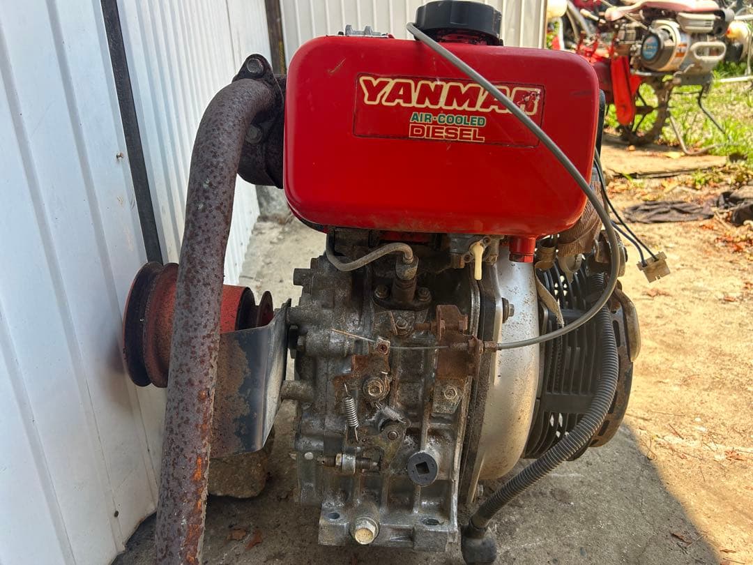 宮崎　ヤンマー　空冷ディーゼルエンジン　セル付き L60 6馬力　ディーゼル