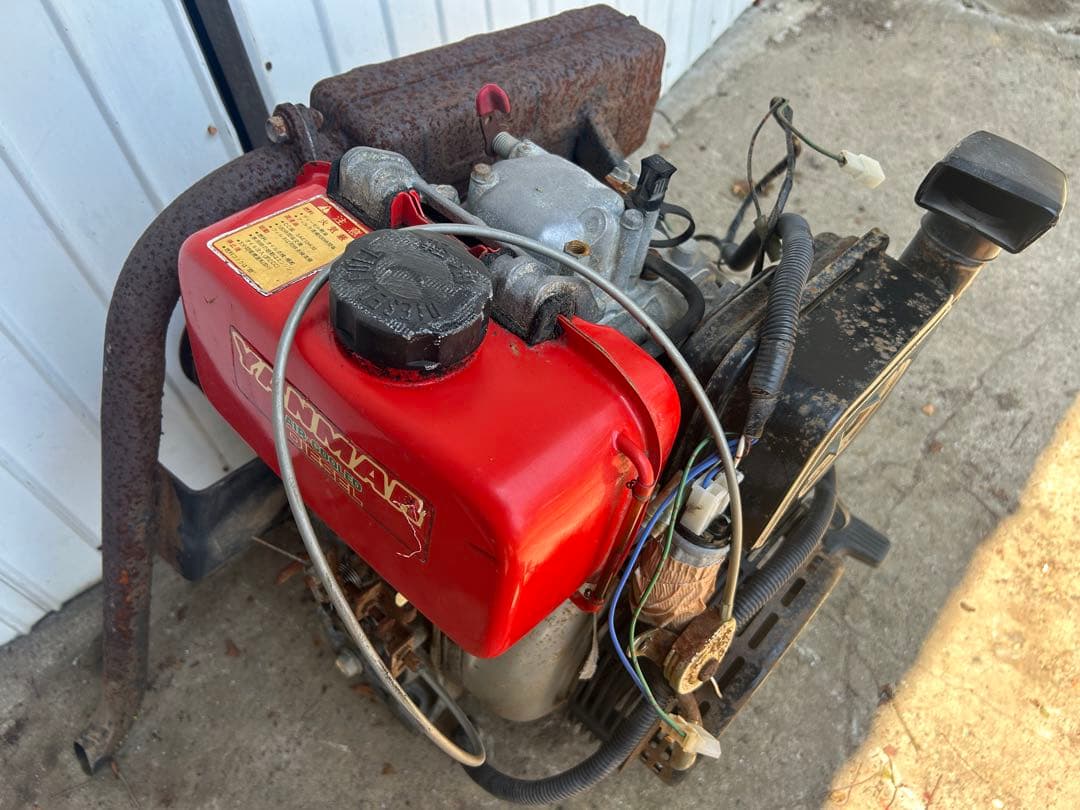 宮崎　ヤンマー　空冷ディーゼルエンジン　セル付き L60 6馬力　ディーゼル