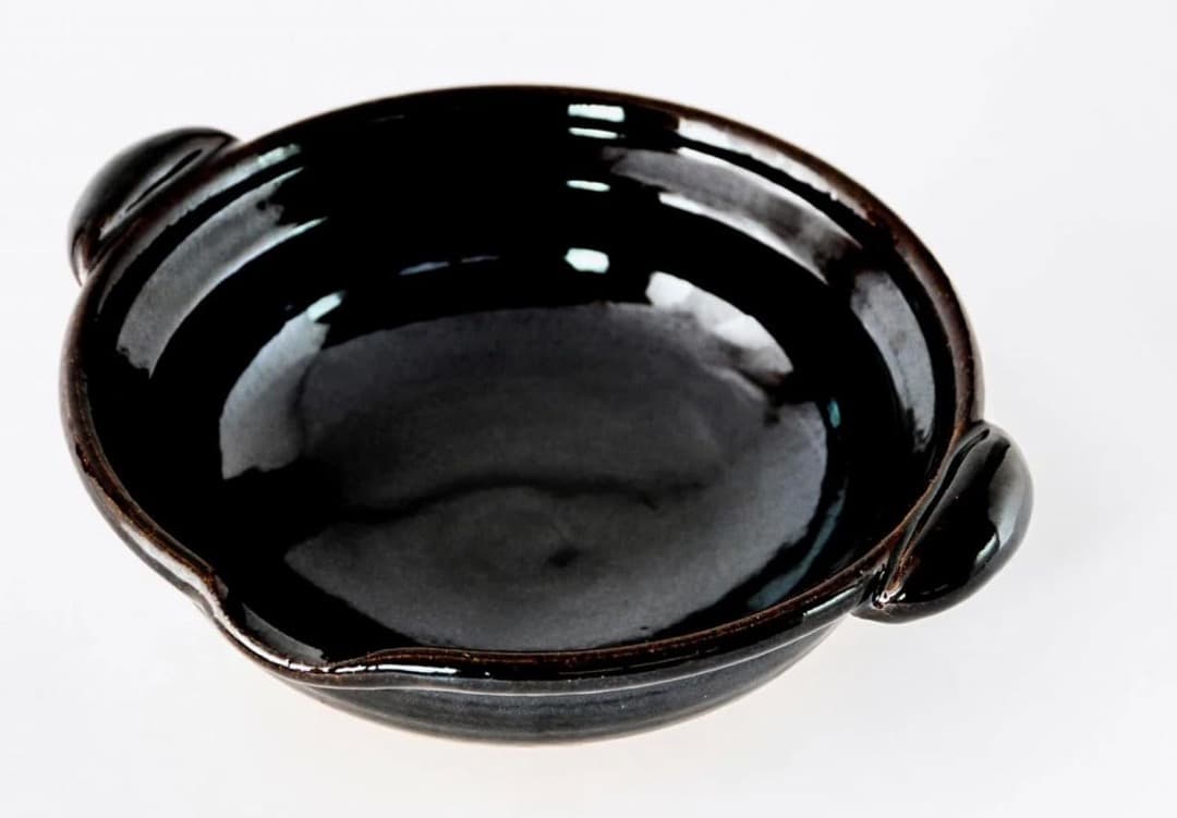 再値下げ　新品　土鍋　土楽窯　口付き　黒鍋　尺　10号　４〜６人用　圡楽　伊賀焼