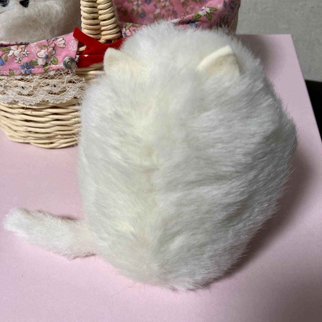 シルビア シルベスター 猫 昭和レトロ ぬいぐるみ 白 レア 猫の