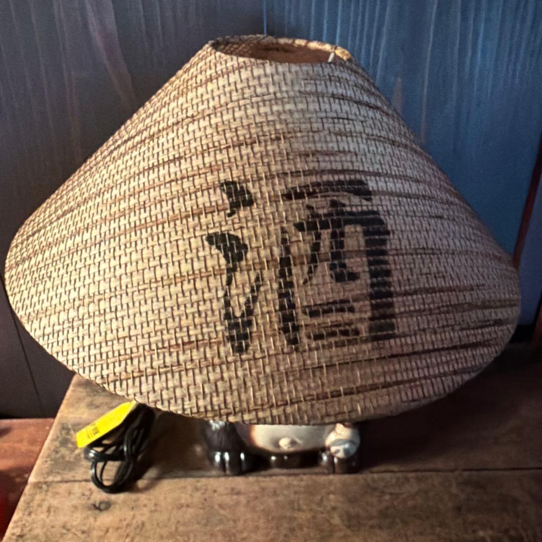 昭和レトロ 希少 松下電工 信楽焼たぬきランプ 縁起物 商売繁盛 訳あり