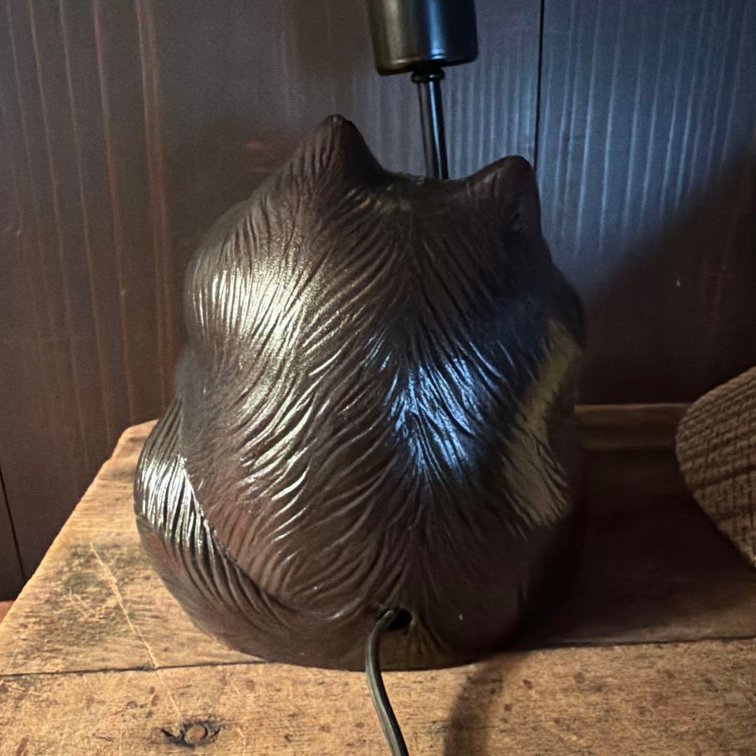 昭和レトロ 希少 松下電工 信楽焼たぬきランプ 縁起物 商売繁盛 訳あり