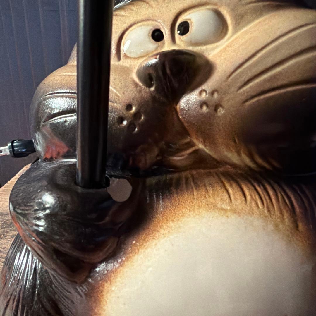 昭和レトロ 希少 松下電工 信楽焼たぬきランプ 縁起物 商売繁盛 訳あり