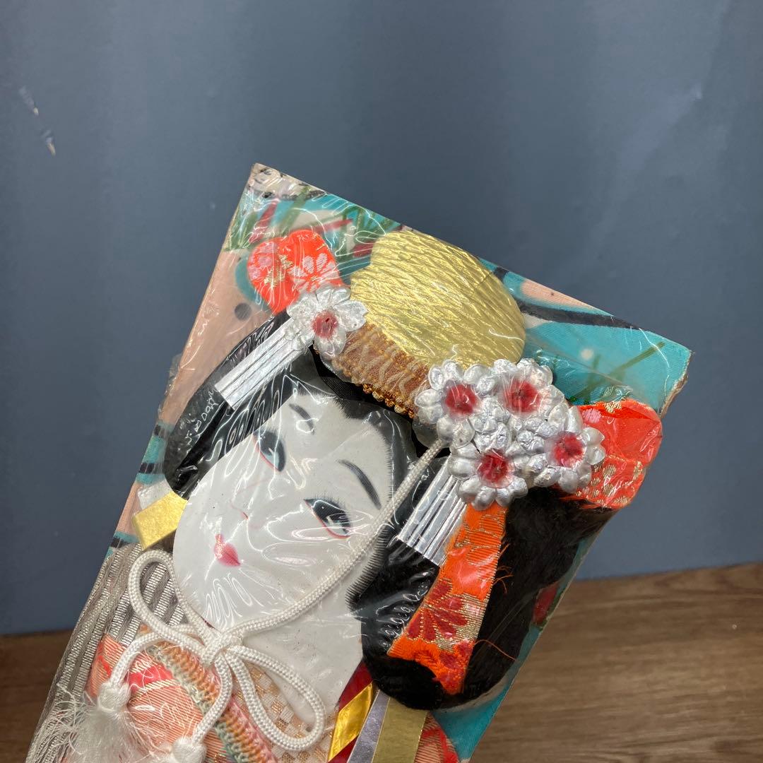 E-5 縁起物 押絵羽子板 汐汲 正月飾り 伝統工芸品 飾り物 華やか お正月