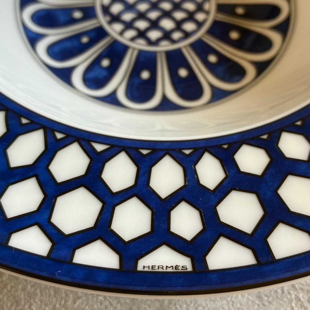Hermès Bleus D'Ailleurs ブルーダイユール スープ皿