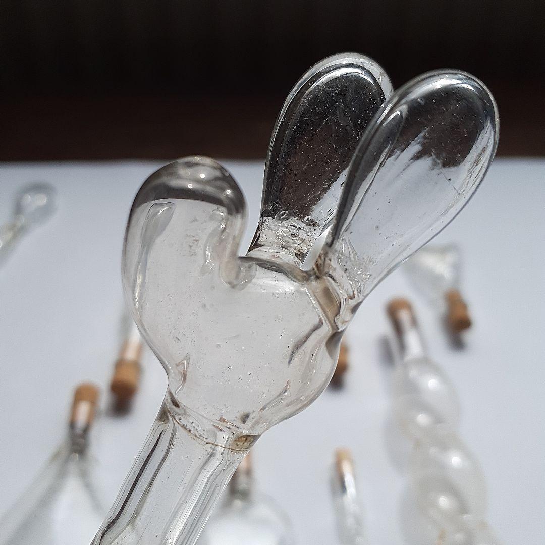 ゴム風船型N アンティーク硝子 昭和レトロ レトロ雑貨 とろとろガラス