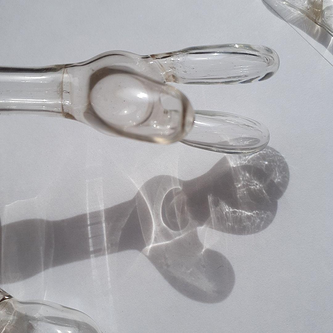 ゴム風船型N アンティーク硝子 昭和レトロ レトロ雑貨 とろとろガラス